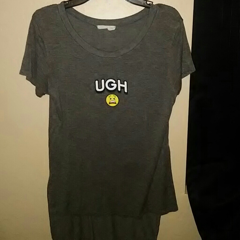 Long shirt small part of the sides slit