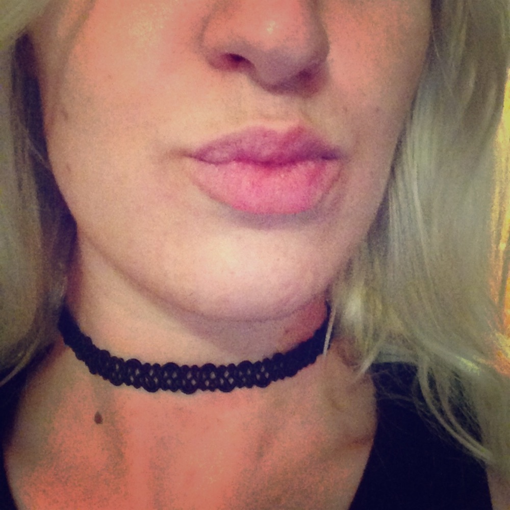 Black Braided Adjustable Choker Necklace NWT 💙
