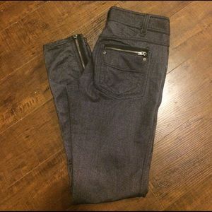 Athleta yoga stretch grey pants Sz. 2 zippers