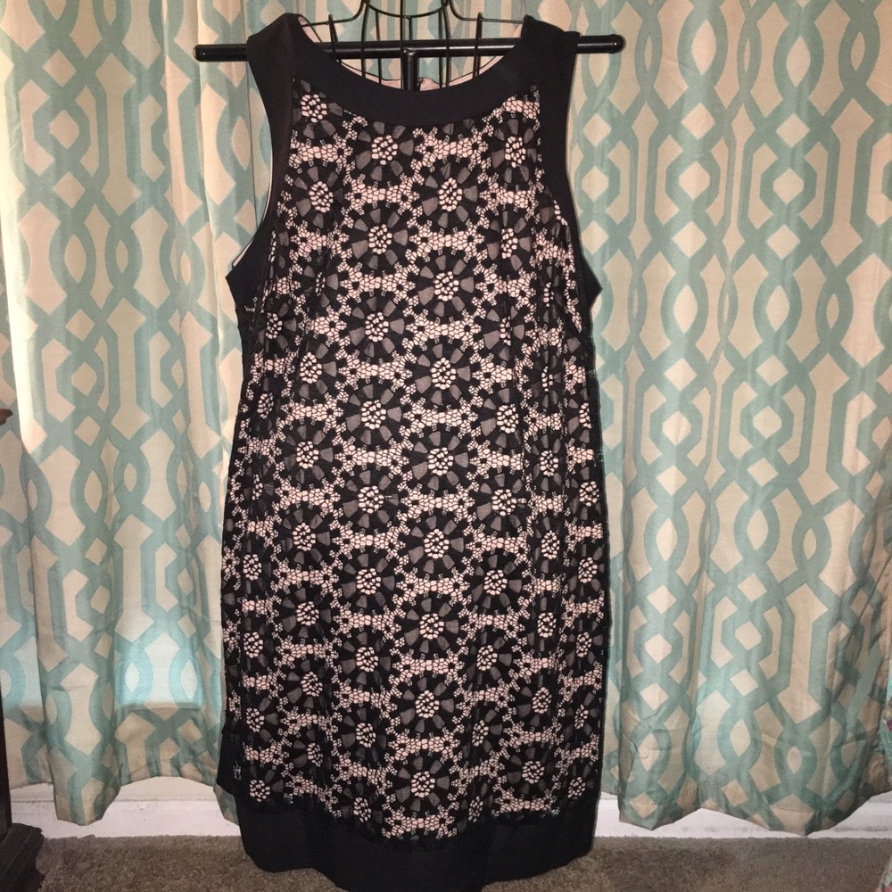 NWOT. Black with lace dress. Size 20.