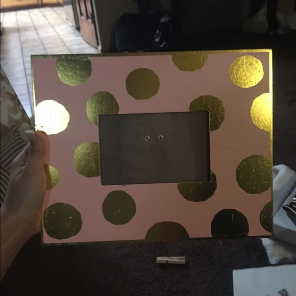 Gold and pink polka dot frame - Picture 2 of 2