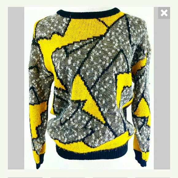 Geometric Print Vintage Sweater - Picture 1 of 1
