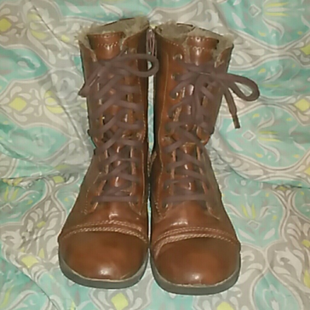 Brown Fur Boots