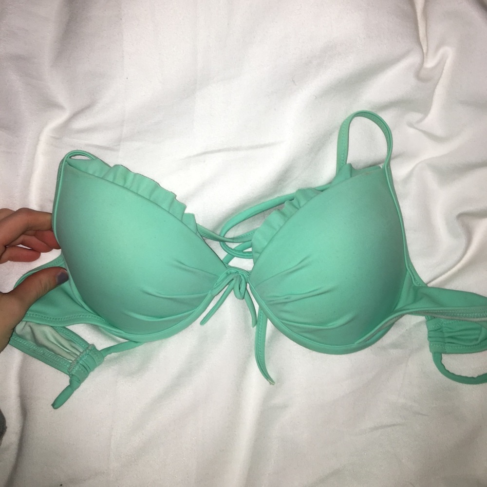 cute teal push up victoria's secret bikini top
