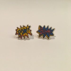 Boom! Pow! Pop Art Earrings
