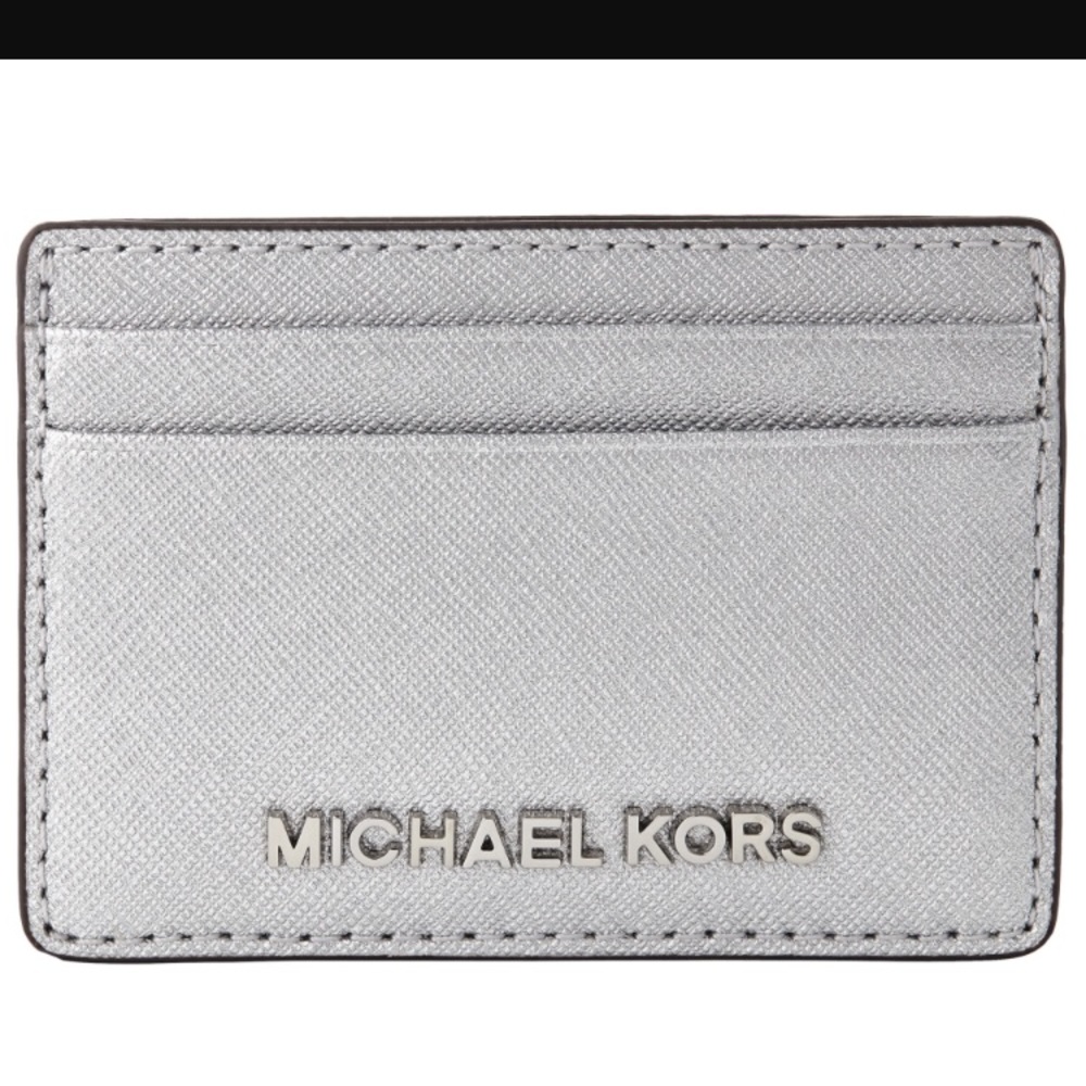 Michael Kors Jet Set Card Holder - Silver