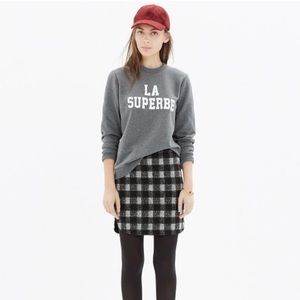 Madewell Shirttail Skirt in Buffalo Plaid