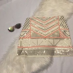 NWT EXPRESS sequin skirt size small