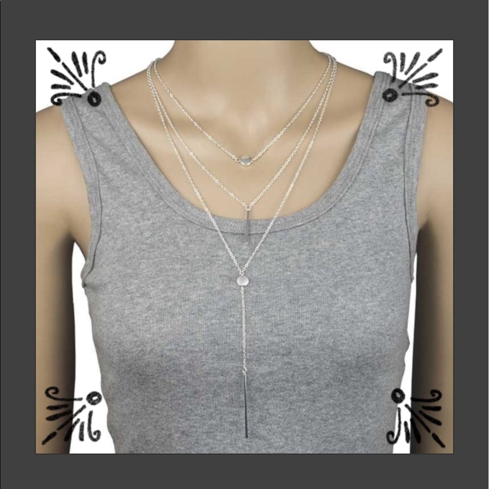 🌺 3 TIER FASHION DROP NECKLACE 🌺