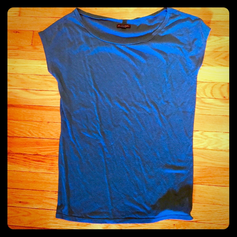 :american eagle: bright blue tee