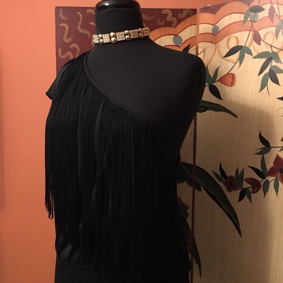 💋Sexy One Shoulder Fringe Top💋 - Picture 4 of 6