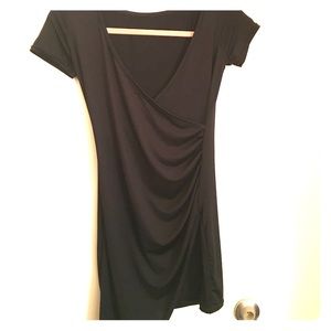 Black wrap dress