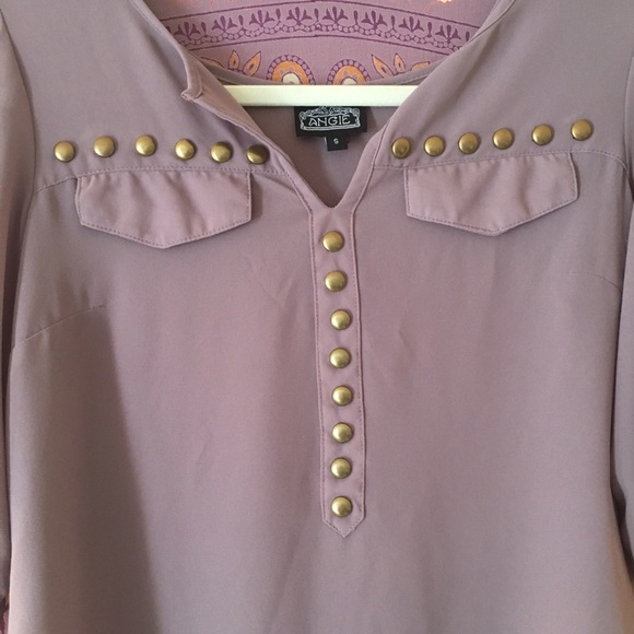 Chiffon shirt with embellishments! Size S - Picture 2 of 4