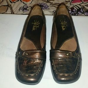 Brown loafers