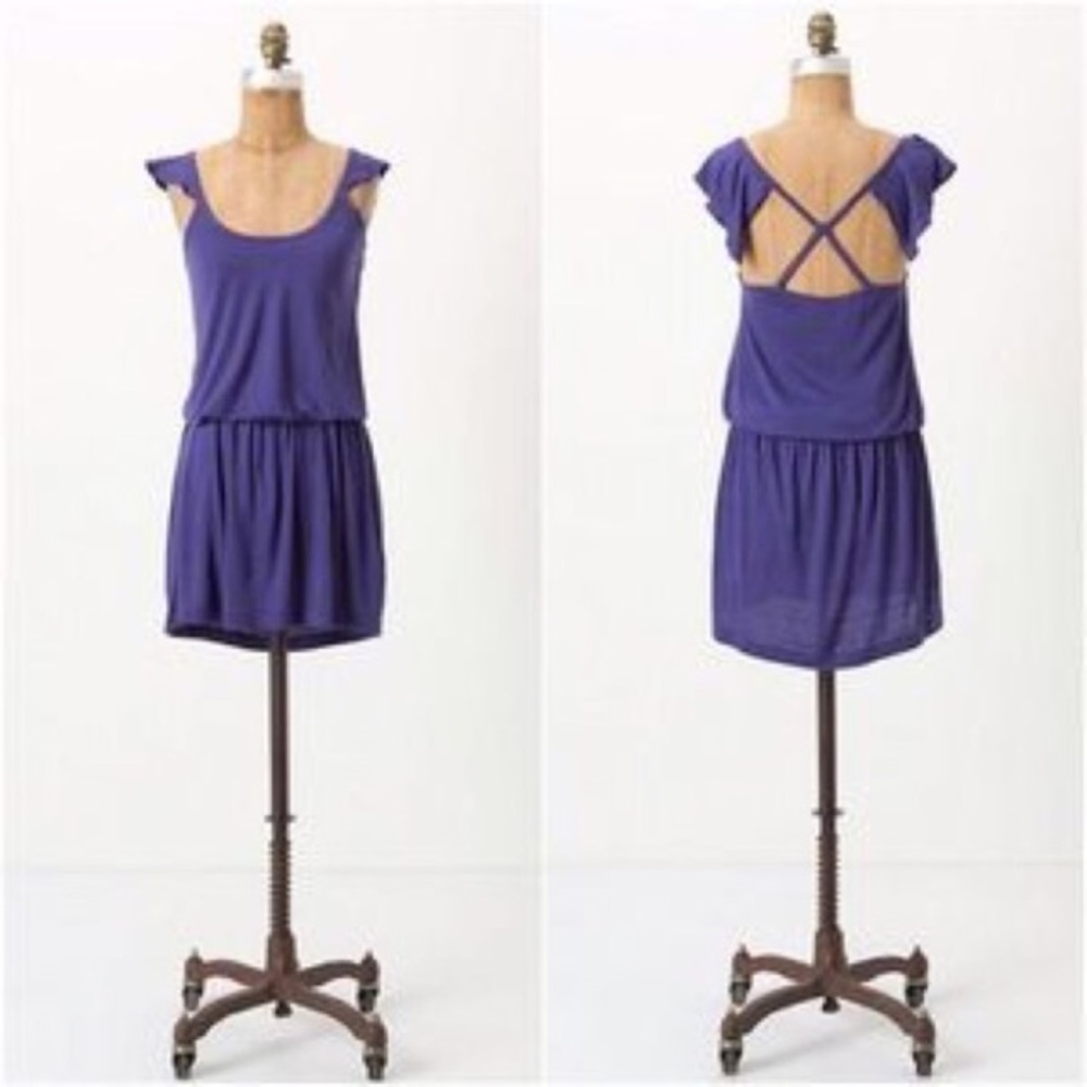 Anthropologists Winged Dropwaist Chemise Dress