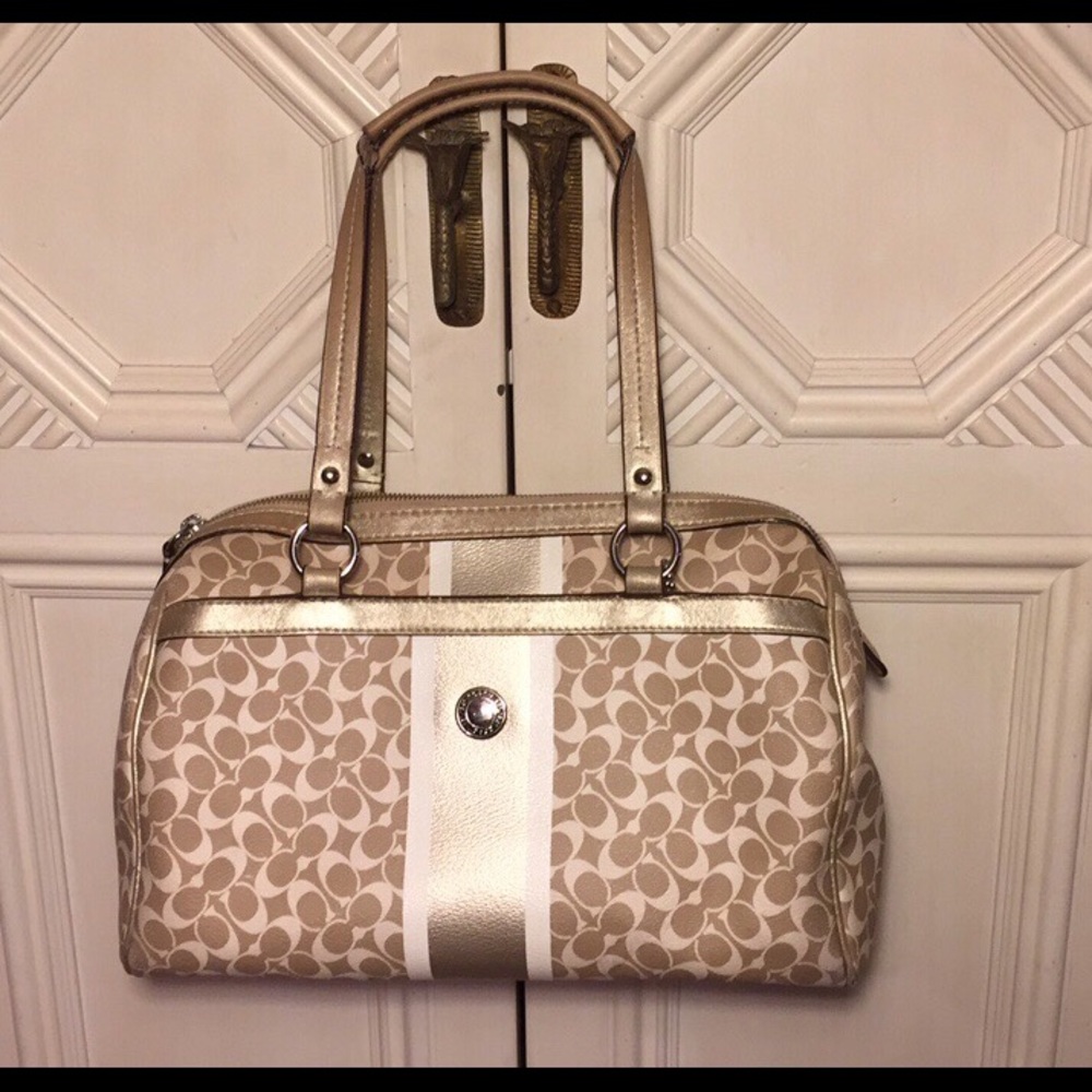 COACH Gold-toned Purse
