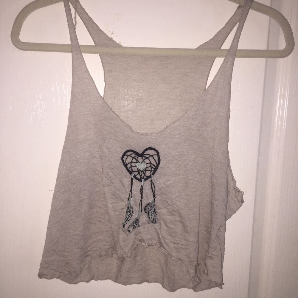 brandy embroidered dream catcher tank top