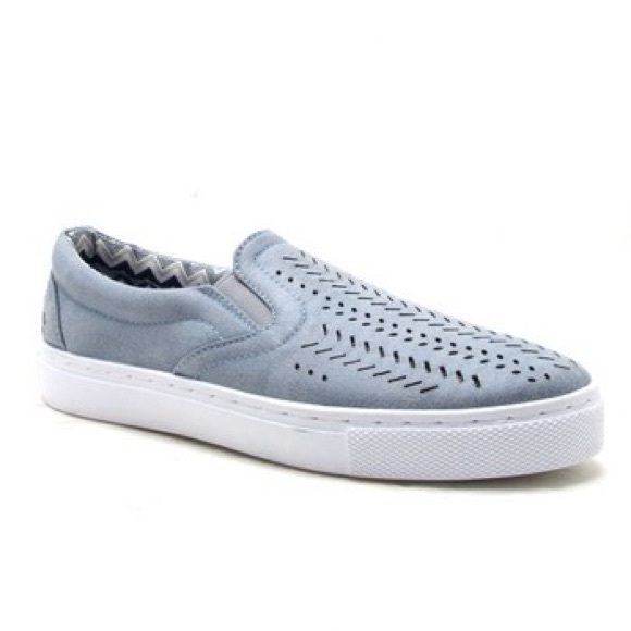 Host Pick! 💙Ice Blue Flat Slip-On Shoes - Picture 2 of 3
