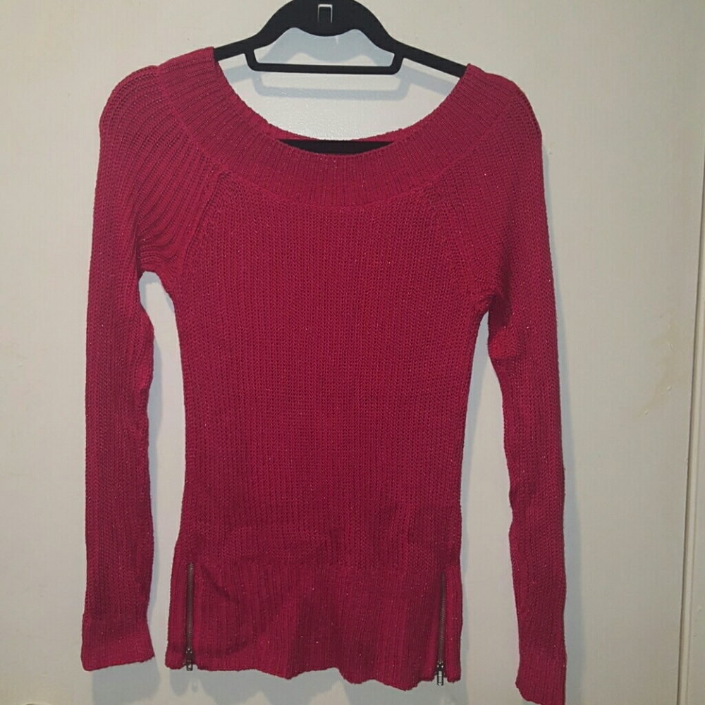Sparkly fushia sweater