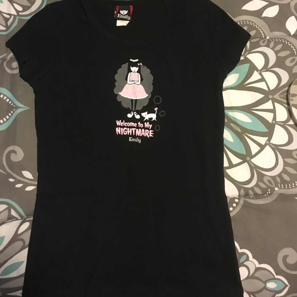 Emily Strange black Babydoll Tee