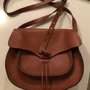 Madewell leather saddle cross body bag