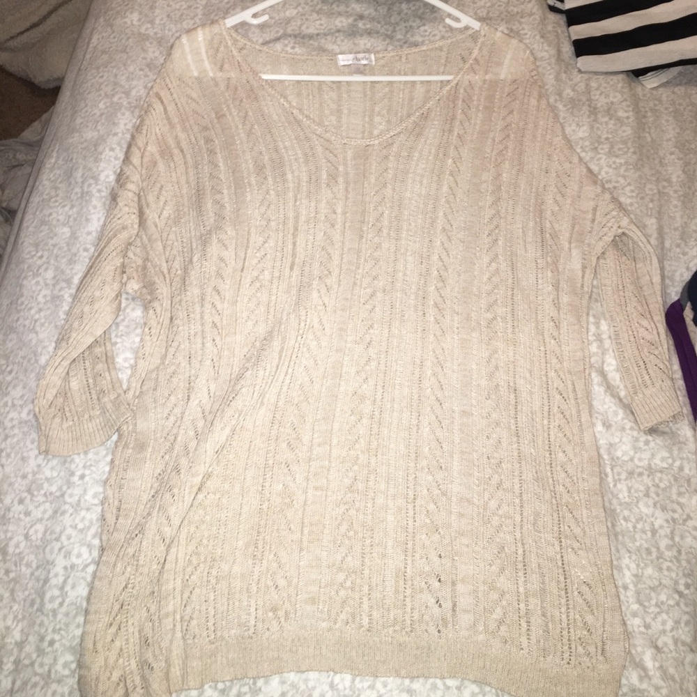 Cream charming Charlie's light sweater.