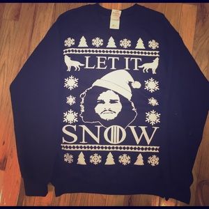 game of thrones crew neck sweatshirt black