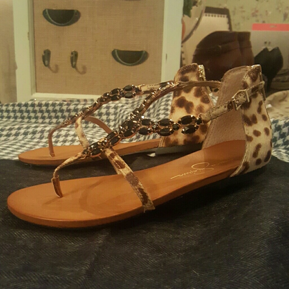 Cheetah Print Sandals