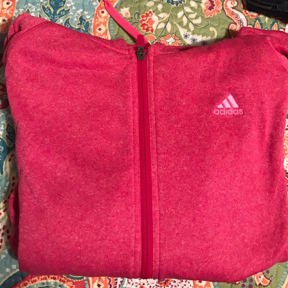 Pink Adidas Zip-up