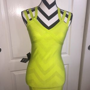 bebe strappy boycon dress