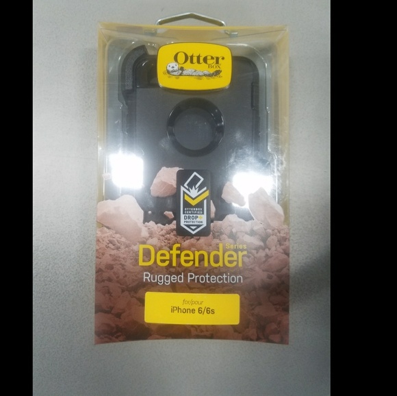 OTTERBOX DEFENDER IPHONE 6/6S BLACK - Picture 1 of 2