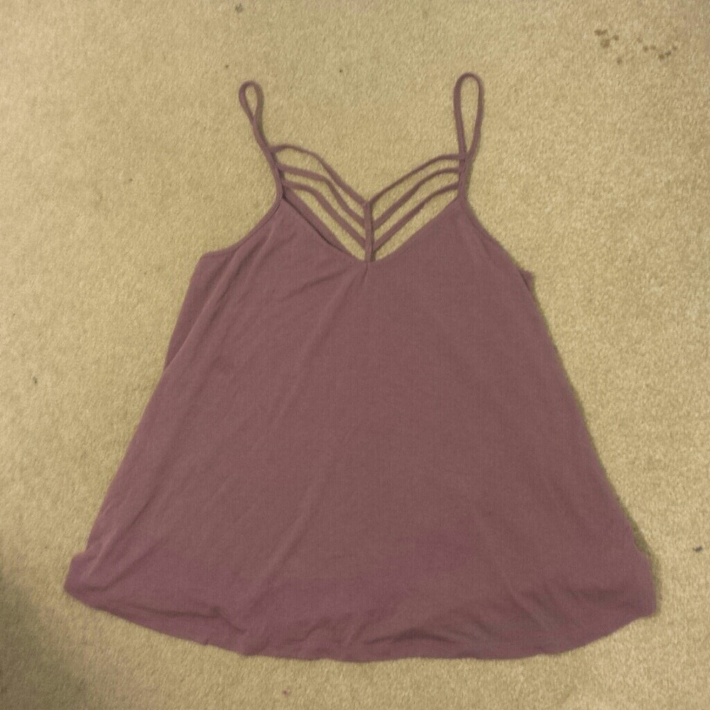 Purple Strappy Shirt