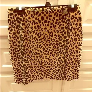 Leopard print skirt