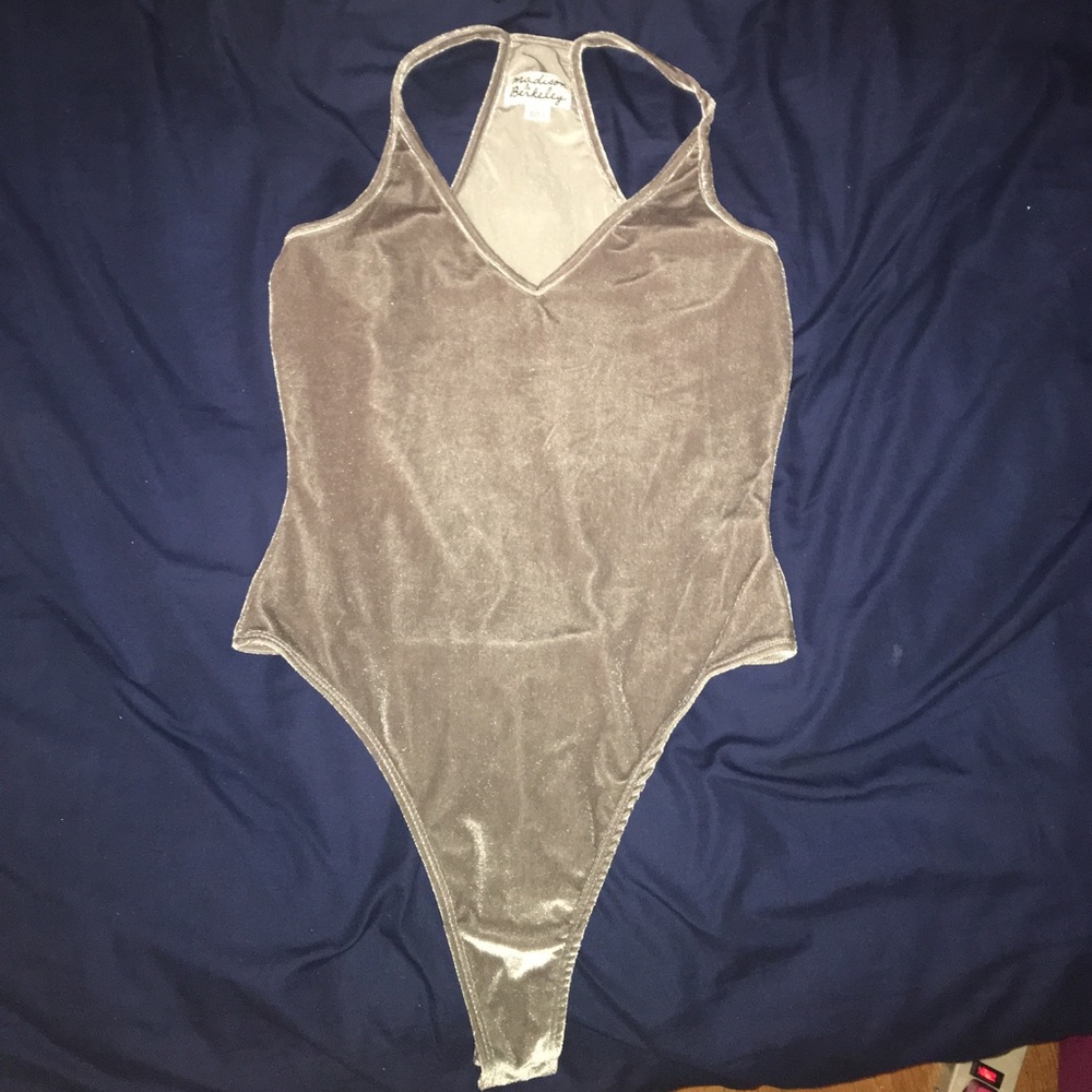 Velvet body suit