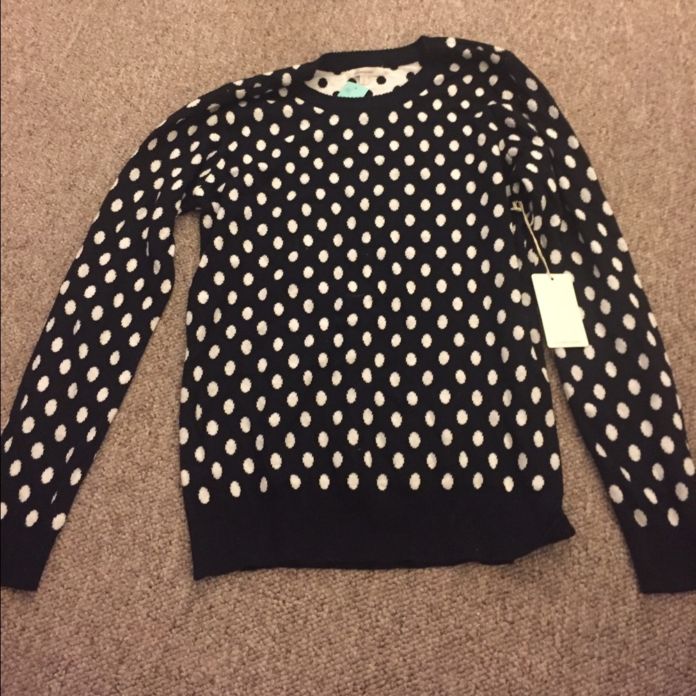 Polka dot sweater