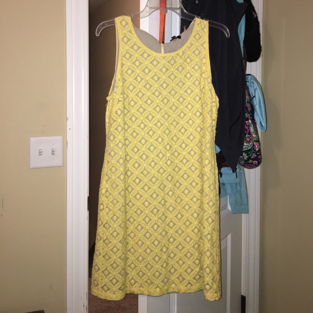 Yellow summer dress.