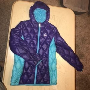 Waterproof jacket purple and bye