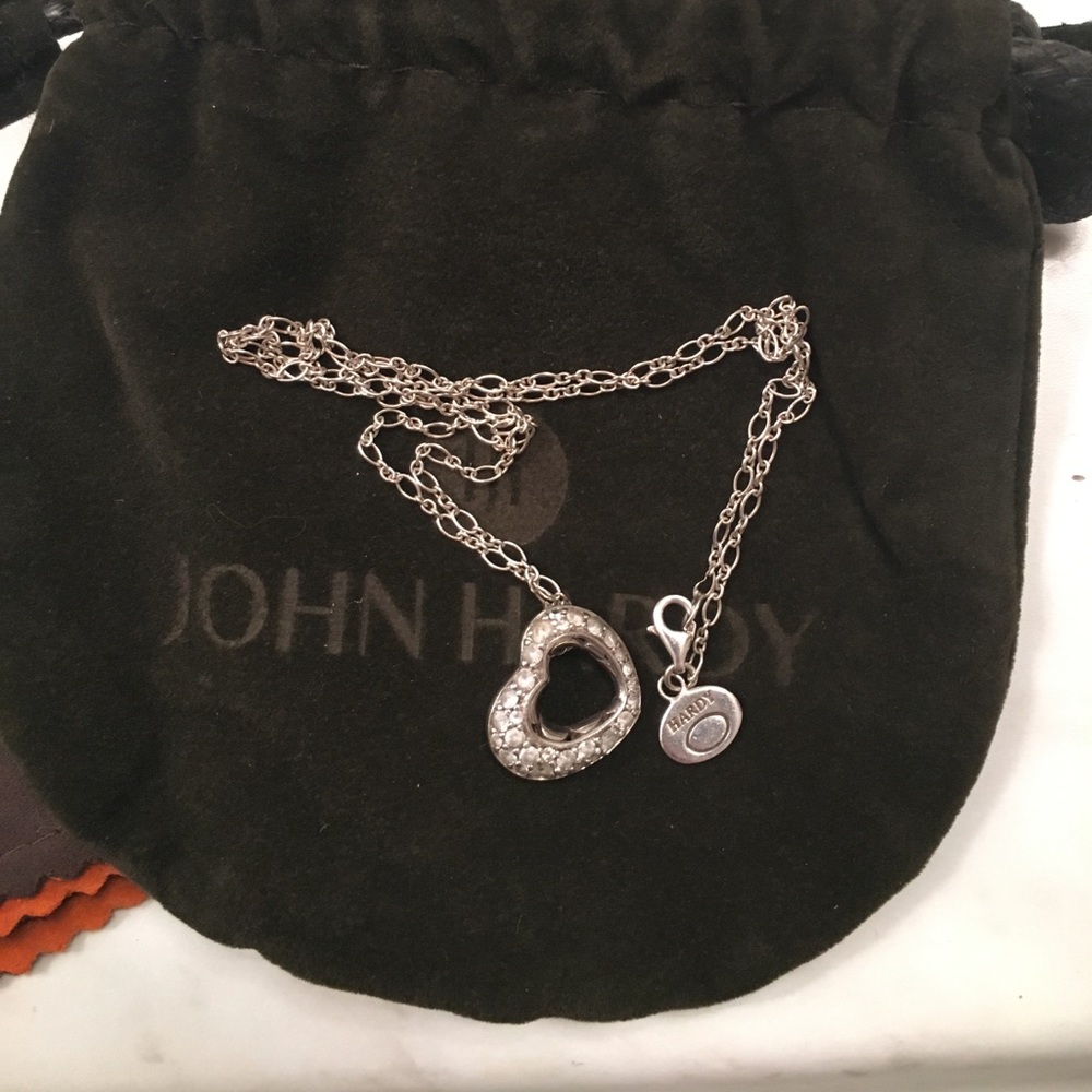 John Hardy Diamond Heart Pendant Necklace