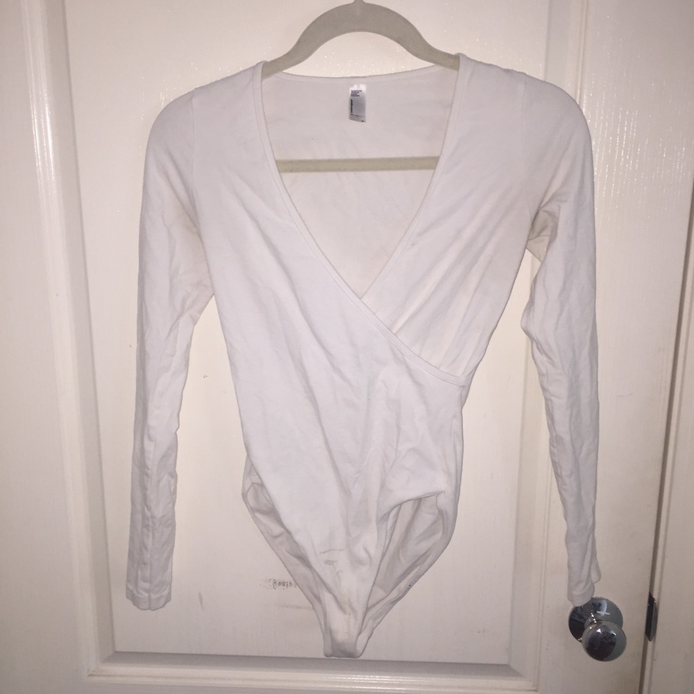 american apparel wrapping bodysuit