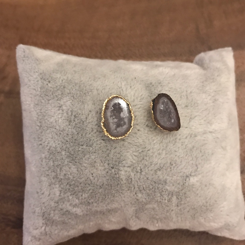 Purple Stone earrings