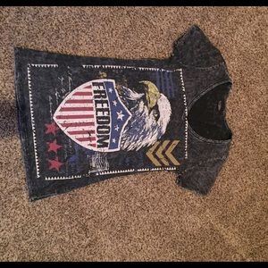 Day Trip Freedom Rhinestone Tshirt