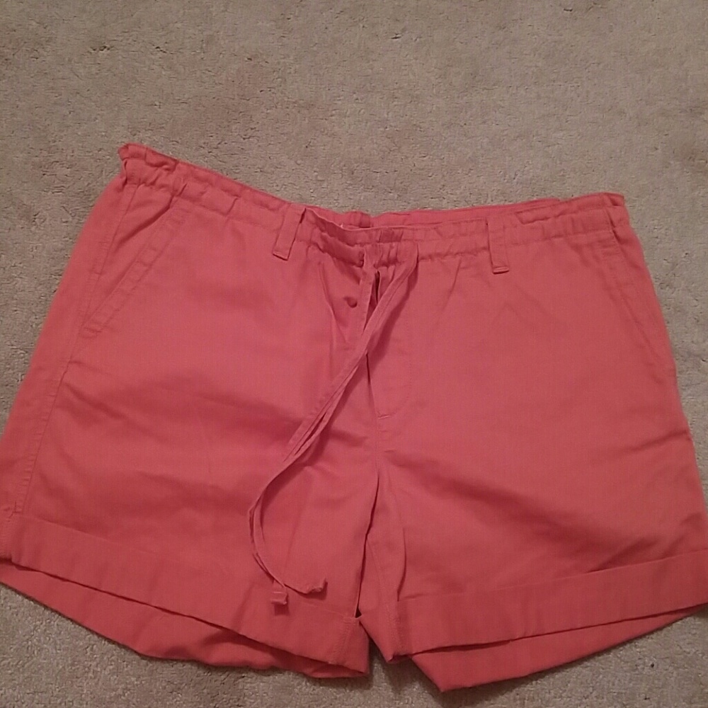 Coral colored Loft shorts