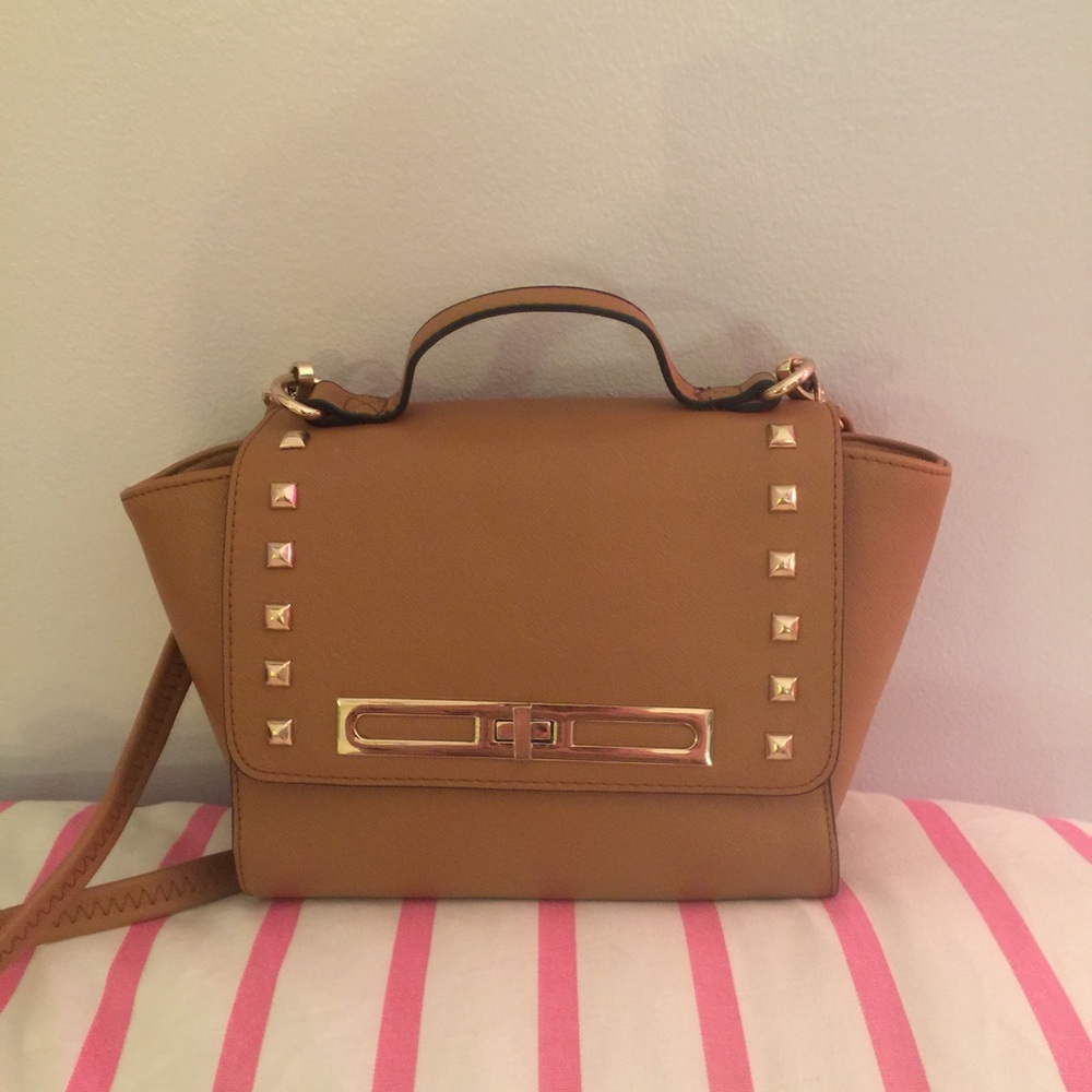 versace 19.69 abbigliamento sportivo tan crossbody