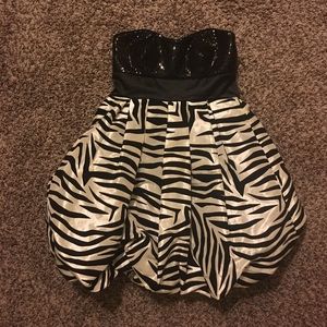 Zebra print dress