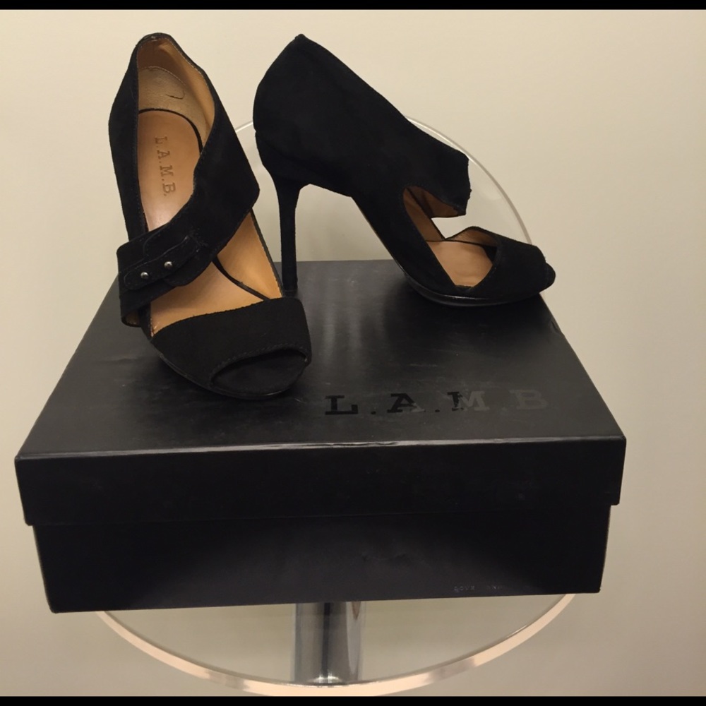 L.A.M.B. platform heels