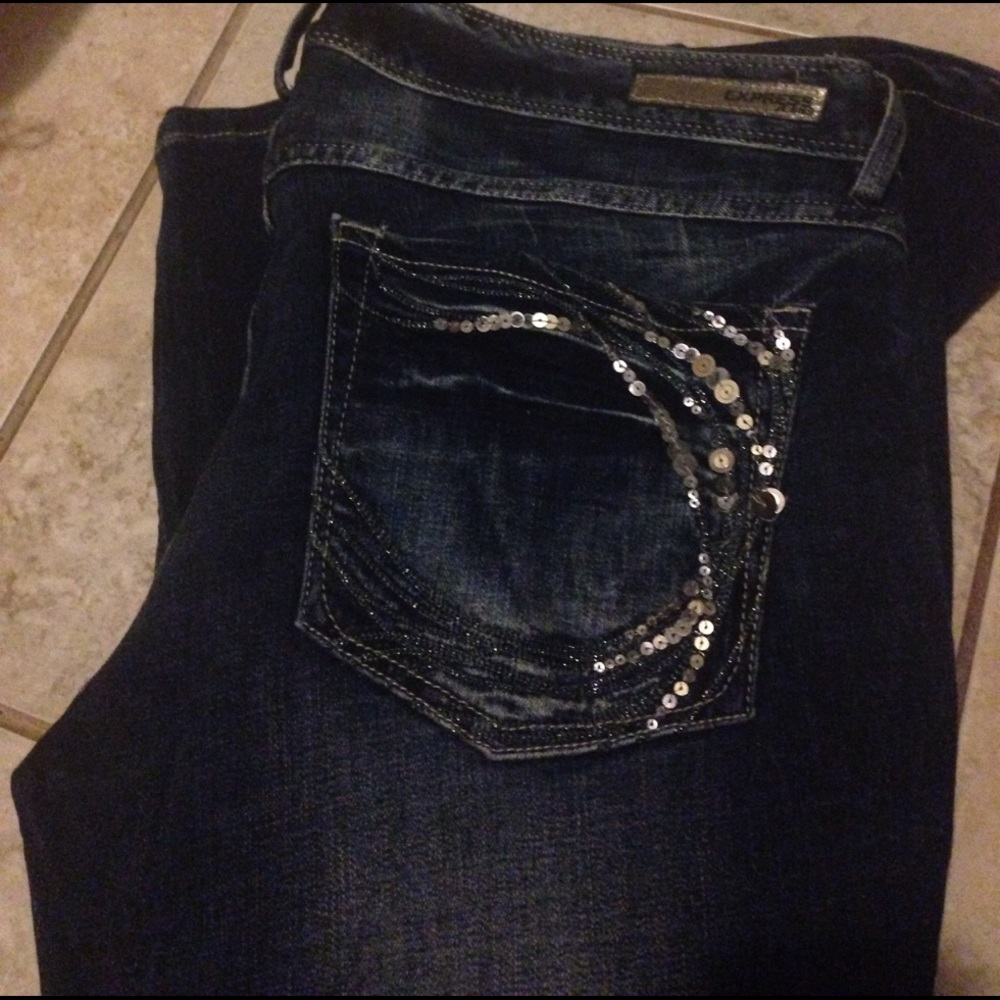 Express embellished jeans size 12