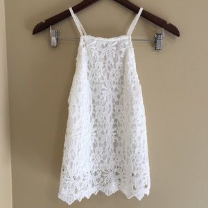 SANS SOUCI Floral Lace Tank