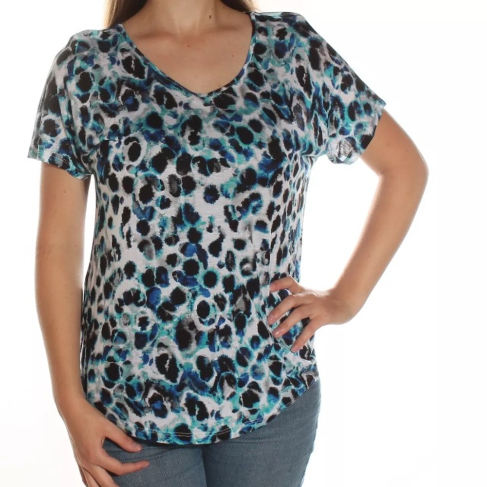 • Kenzie • Animal Print Short Sleeve Top