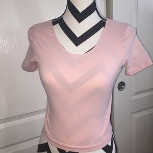 american apparel baby pink crop top