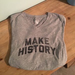 Grey Under Armour short sleeve shirt